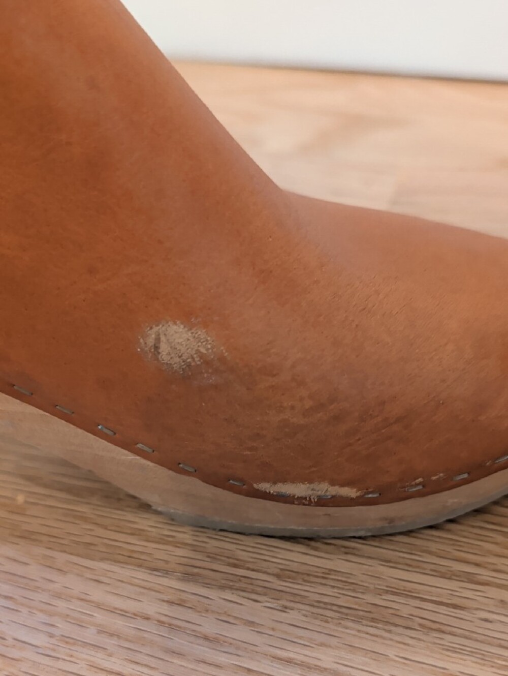 Bryr Chloe Leather Clogs In whiskey - Picture 8 of 8
